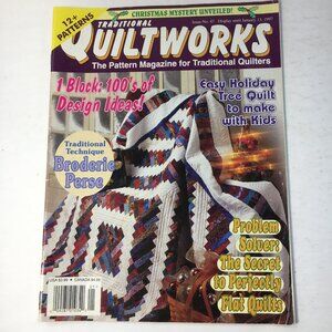 Traditional Quiltworks Christmas Mystery Magazine Vintage 1997 Crafting Humor